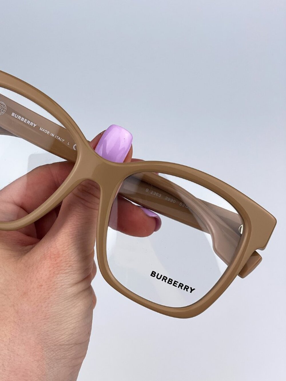 BURBERRY BE2363 3990 BEIGE SQUARE WOMEN EYEGLASSES